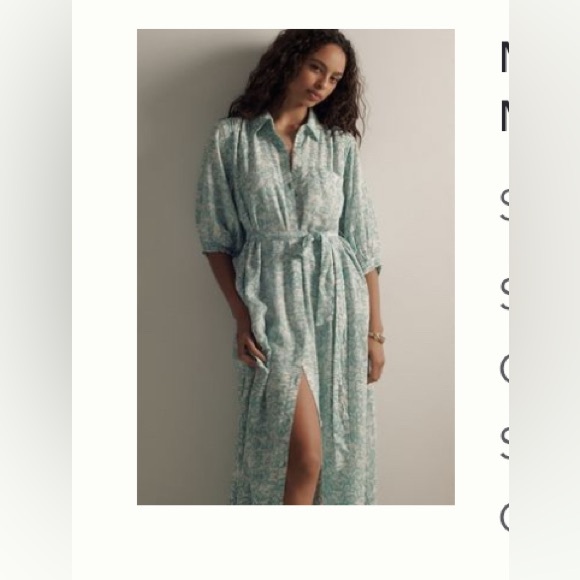 Maeve button front belted wrap maxi dress - Picture 1 of 1